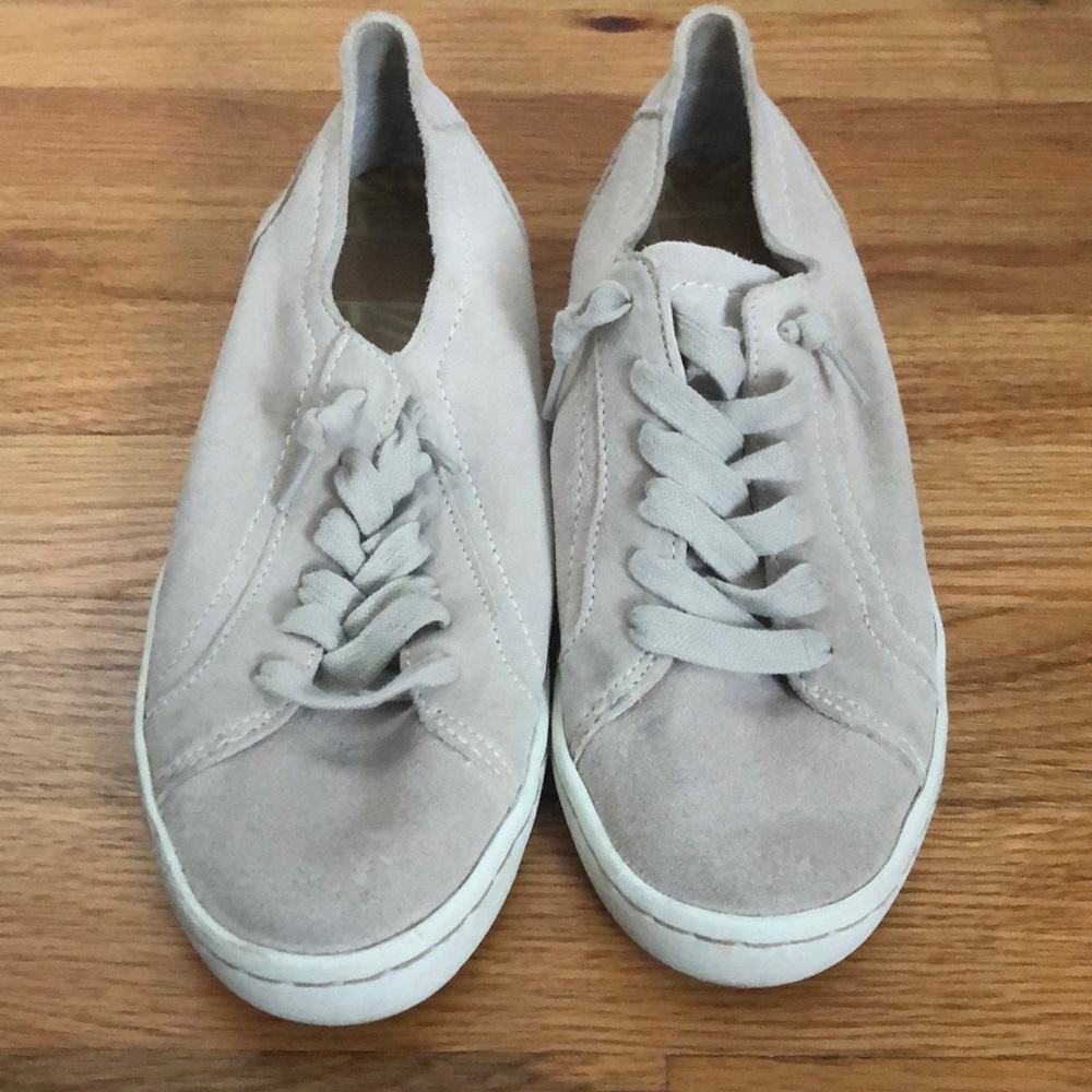 Light grey suede dolce vita sneakers